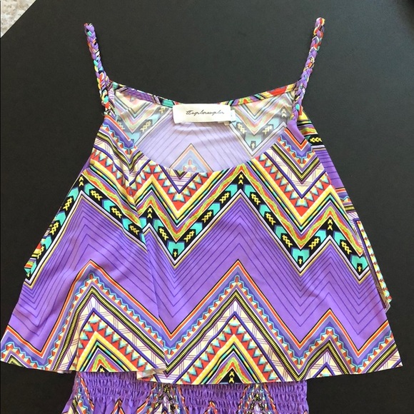 T Bags Los Angeles New Colorful Mini Dress - Picture 4 of 5